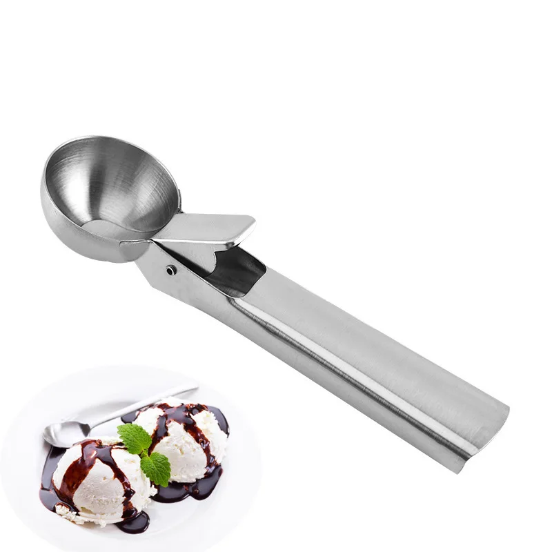 

Ice Cream Scoop Stainless Steel Spoon Digger Portable Ice Fruit Vegetable Ball Maker Preparation Machines Summer Kitchen Gadgets