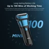 Sejoy FK608 Electric Shaver with Hair Trimmer for Men's Razor Wet & Dry LCD Display 3D Shaving Haircut Machine Blue 6