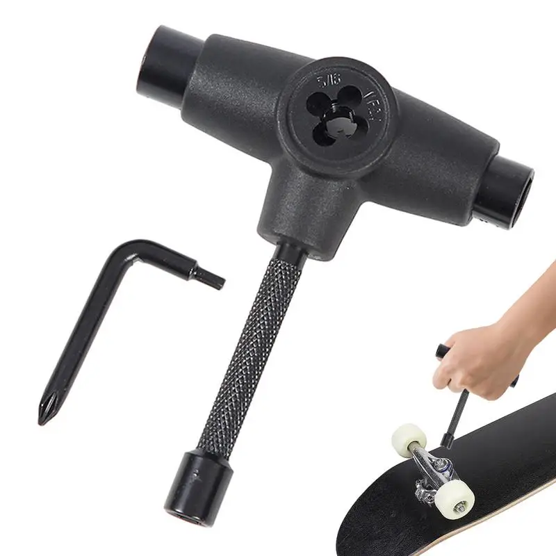 Skateboard T Tool T Shape Skateboard Tool Skateboarding Wrench Repair Roller Skate Wrench For Inline Skates Quad Skates