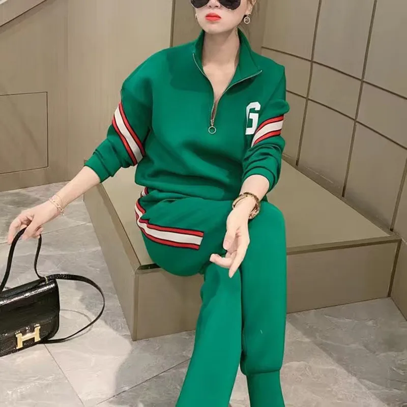 

명품골프웨어여성 SweatSuit Women's Set Women Golf Wear 2024 Spring New Two Piece Set Golf Clothes Fashion Casual Tee Sports Pants 여성골프복