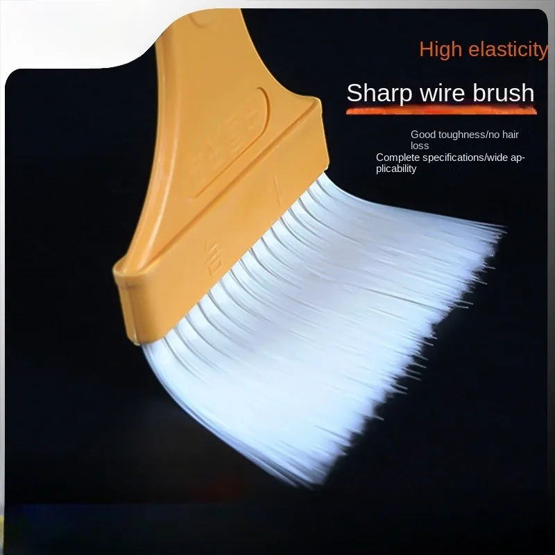 Plastic handle brush, non-shedding, multi-functional brush, suitable for grill cleaning, toy cleaning, dust removal