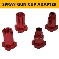 New Spray Gun Cup Adapter Paint Spray Gun Connector For Spray Paint Gun Disposable Measuring Cup Red Quick Connector 1
