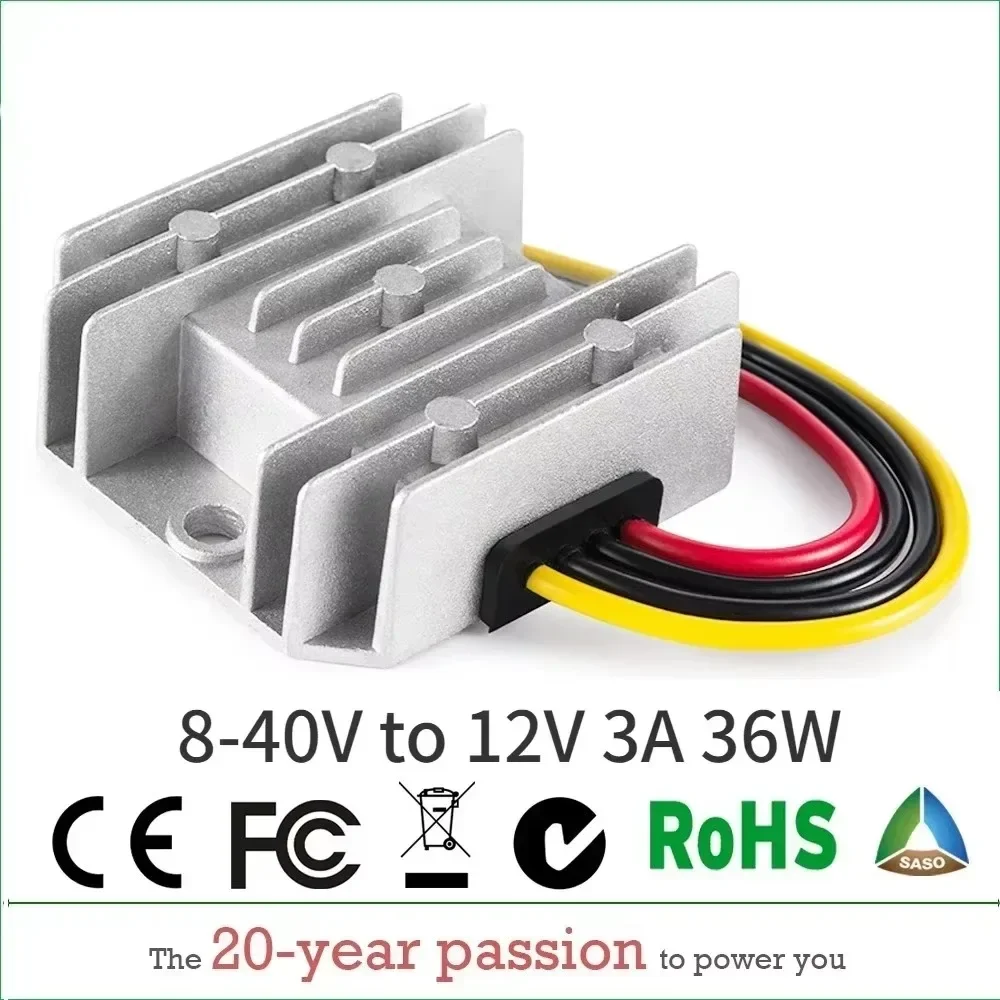 Heavy-Duty Waterproof DC Converter – 48V To 12V 25A 300W – For Trucks, Solar & More - View #2