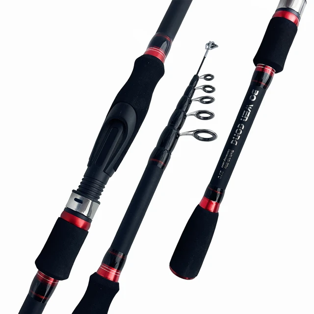 Cheap Fishing Rod 1.8-2.4 M Telescopic Fishing Rod Ultralight Weight  Spinning Casting Fishing Rod Carbon Fiber Material Fishing Tackle