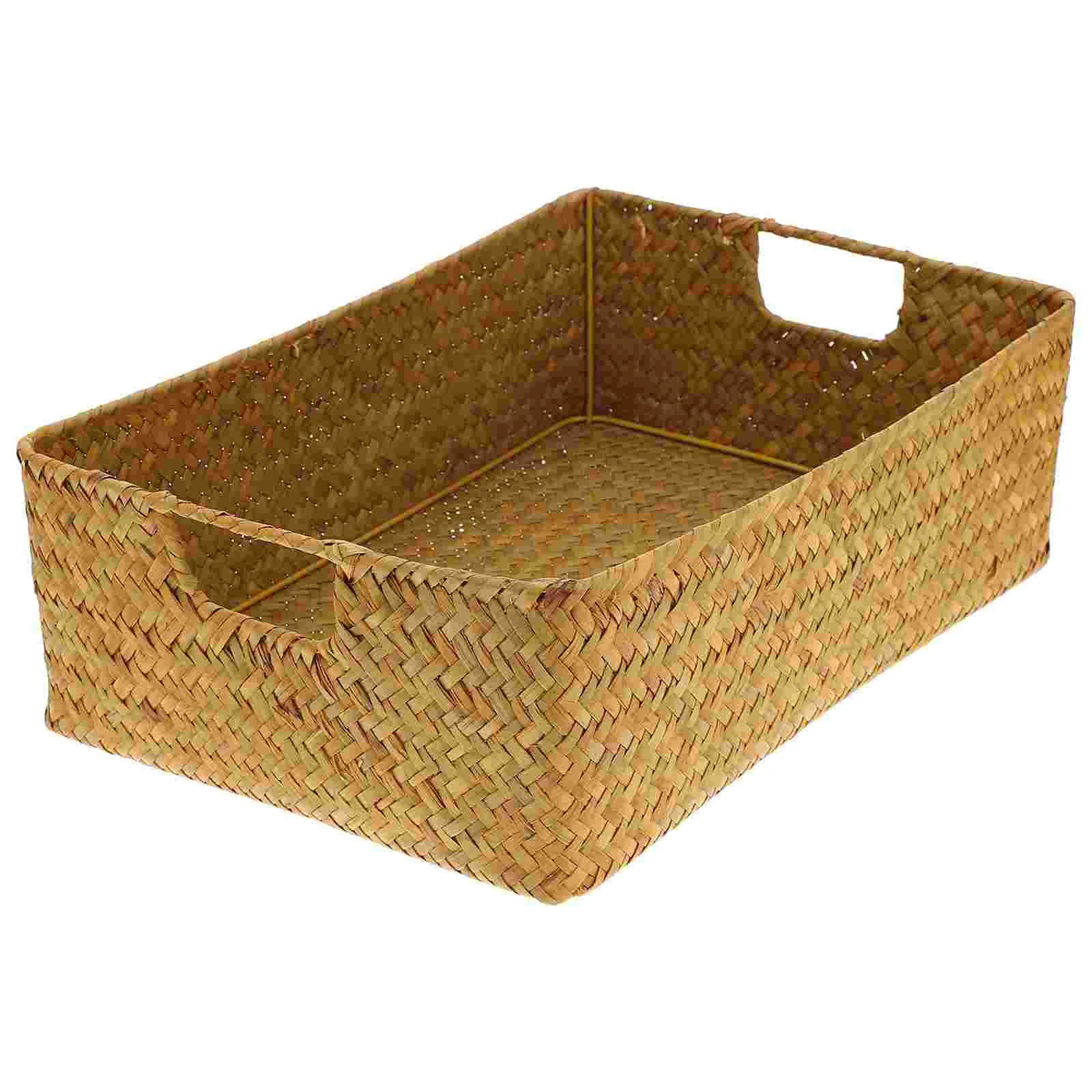 

Utensil Organizer Woven Storage Cube Storage Organizer Basket Bin Sea Grass Woven Basket Sundries Storage Box Home