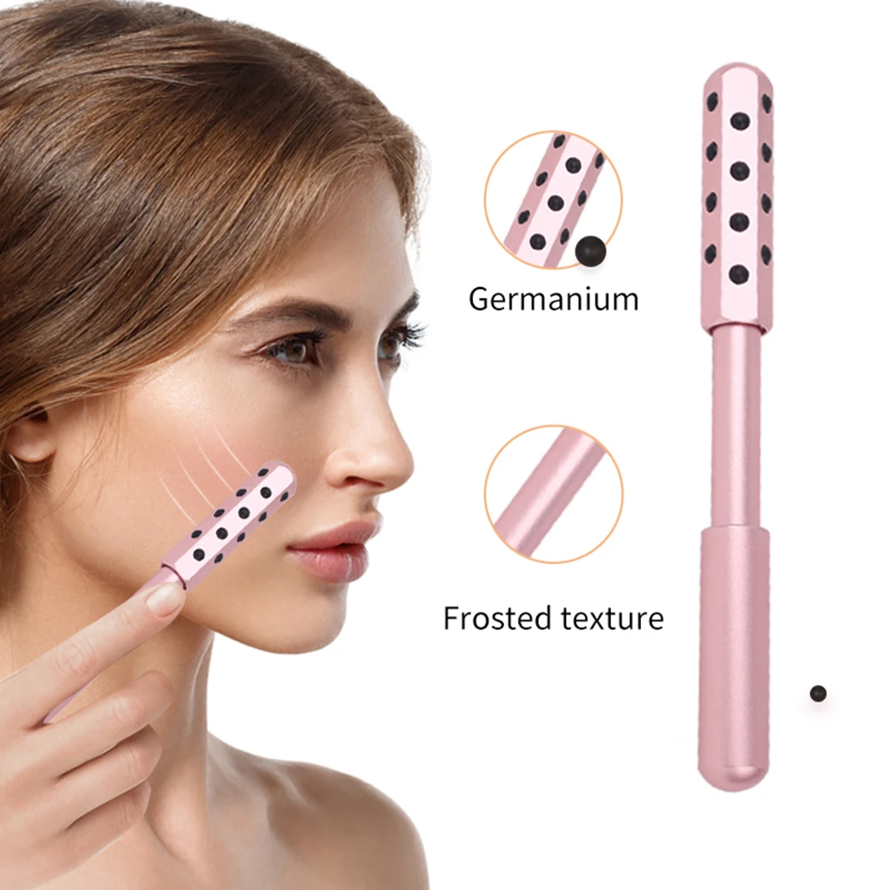 Massager Roller Face Products 24 Roller Germanium Gua sha Skin Care Beauty Bar Face Lift Stick Anti Wrinkle Fa_voghion.com