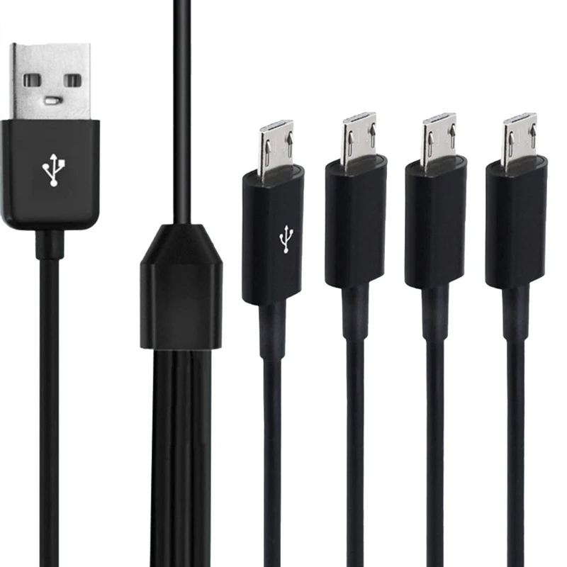 Micro USB Charging Cable 4 in 1 Multi For Multiple Devices 4 Tablets or Phones Simultaneously