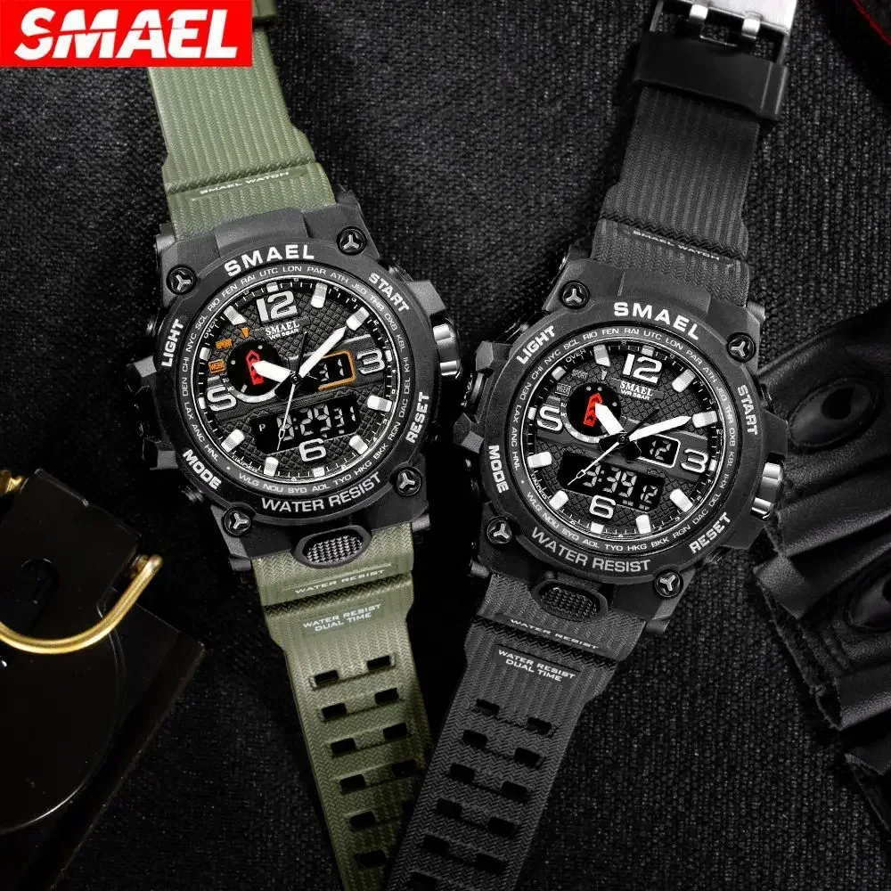 Electronic Sport Watch Nightlight Alarm Bell Watches Men Military Digital LED Light 50M Waterproof Wristwatch relogios masculino