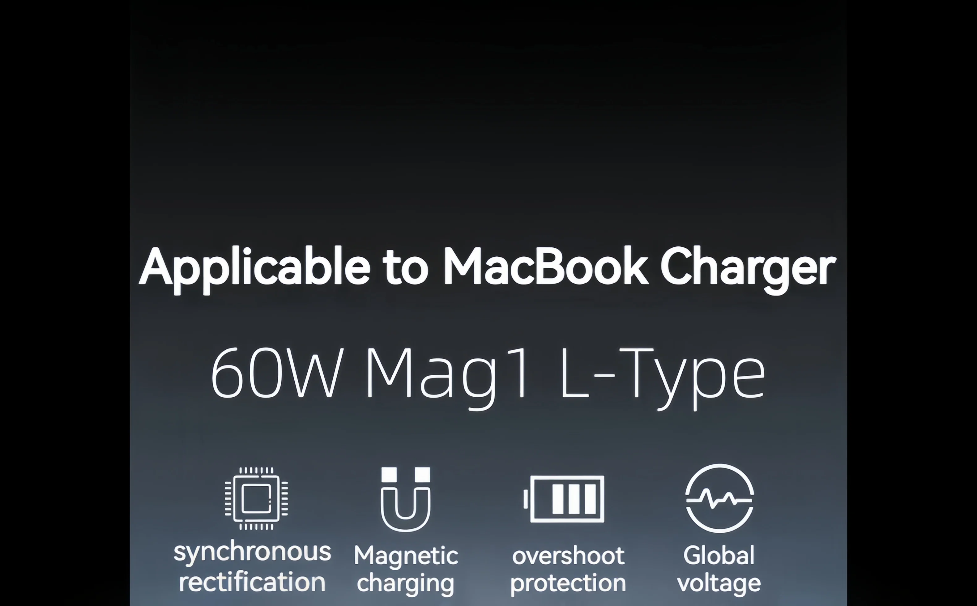 60W MagSafe1 L-Head-Ladegerät für Pro A1181/A1278 & Book Air 16,5V 3,65A Ersatzadapter | Magnetischer Sicherheitsstecker_voghion.com