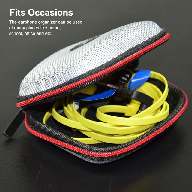 KZ Earphone Storage Bag Square Headset Box Indoor Outdoor Travelling Earphones Storaging Case Accessories with Zipper 2