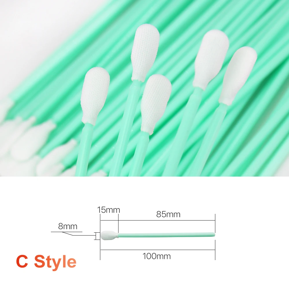Nonwoven Cotton Swab 100Pcs/Lot Size L70/100/121/160mm Dust-proof For Cleanning Focus Lens And Protective Windows