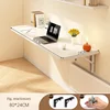 Wall foldable desk wall mounted Folding desk against the wall study Table Home wall hanging computer desk balcony wall bar table 5