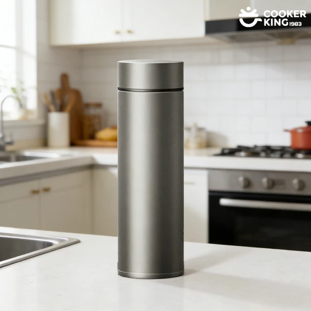 COOKER KING 450ML Titanium+PP Pure Titanium Vacuum Cup Thermos Cup Water Bottle Vacuum Insulated Bottle Thermos Bottles Mugs COOKER KING 450ML Titanium+PP Pure Titanium Vacuum Cup Thermos Cup Water Bottle Vacuum Insulated Bottle Thermos Bottles Mugs