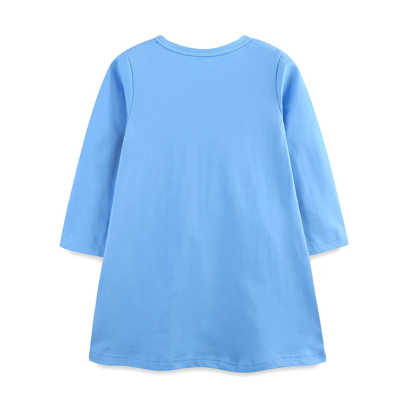 Kids Clothes 2025 Autumn Children's Clothing Cotton Fall Baby Girls Long Sleeves Embroidery Cartoon Cats Dresses