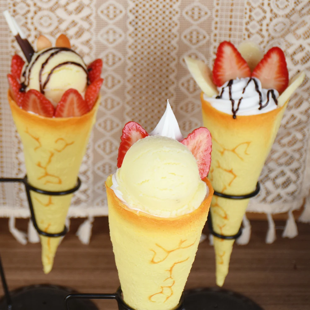 Simulation Food Crepe Model, Fake Crepe Sample, Western Muffin Props, Egg Cake Decoration, Faux