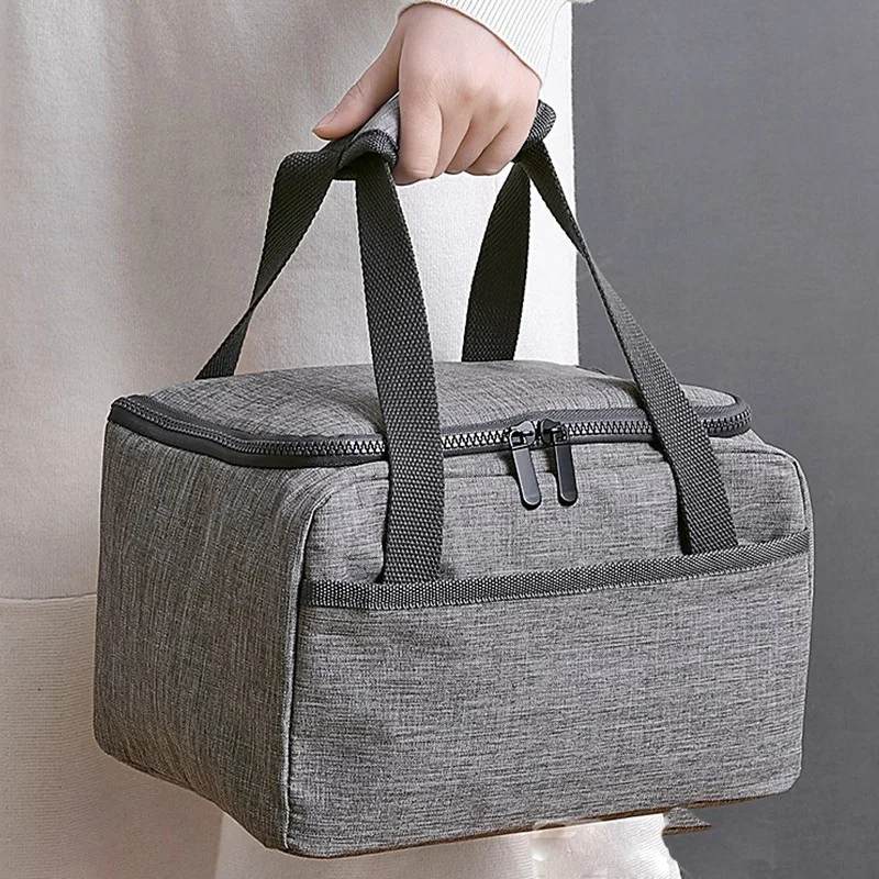 Oxford Cloth Picnic Insulation Bag Large Capacity Cooler Bags Portable Lunch Bag Bento Bag Thermal Ice Pack for School Work