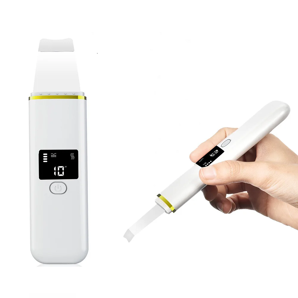 Electric Ultrasonic Skin Scrubber Remover Blackhead Peeling Facial Scrubber Shovel Face Lifting Remove Pore Acne Deep Cleaning