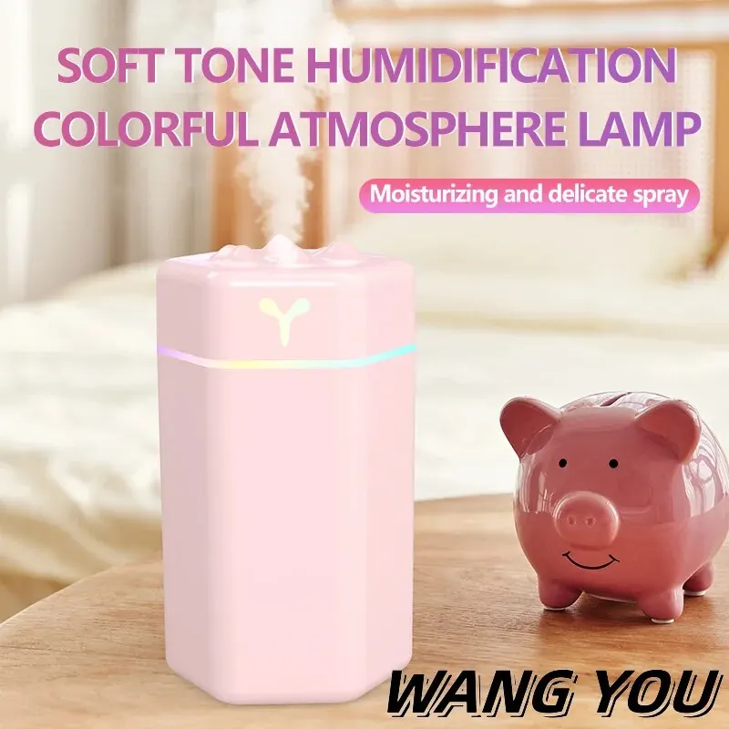 Air Humidifier Aroma Oil USB Cool Mist Sprayer With Colorful Soft Night Light Purifier Car Home Appliance
