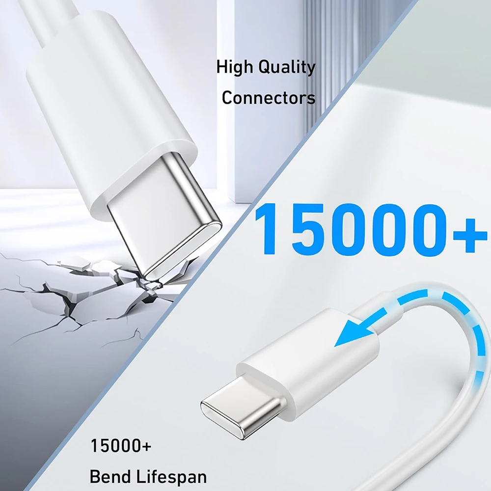 4-Pack 120W USB-C Fast Charging Cables