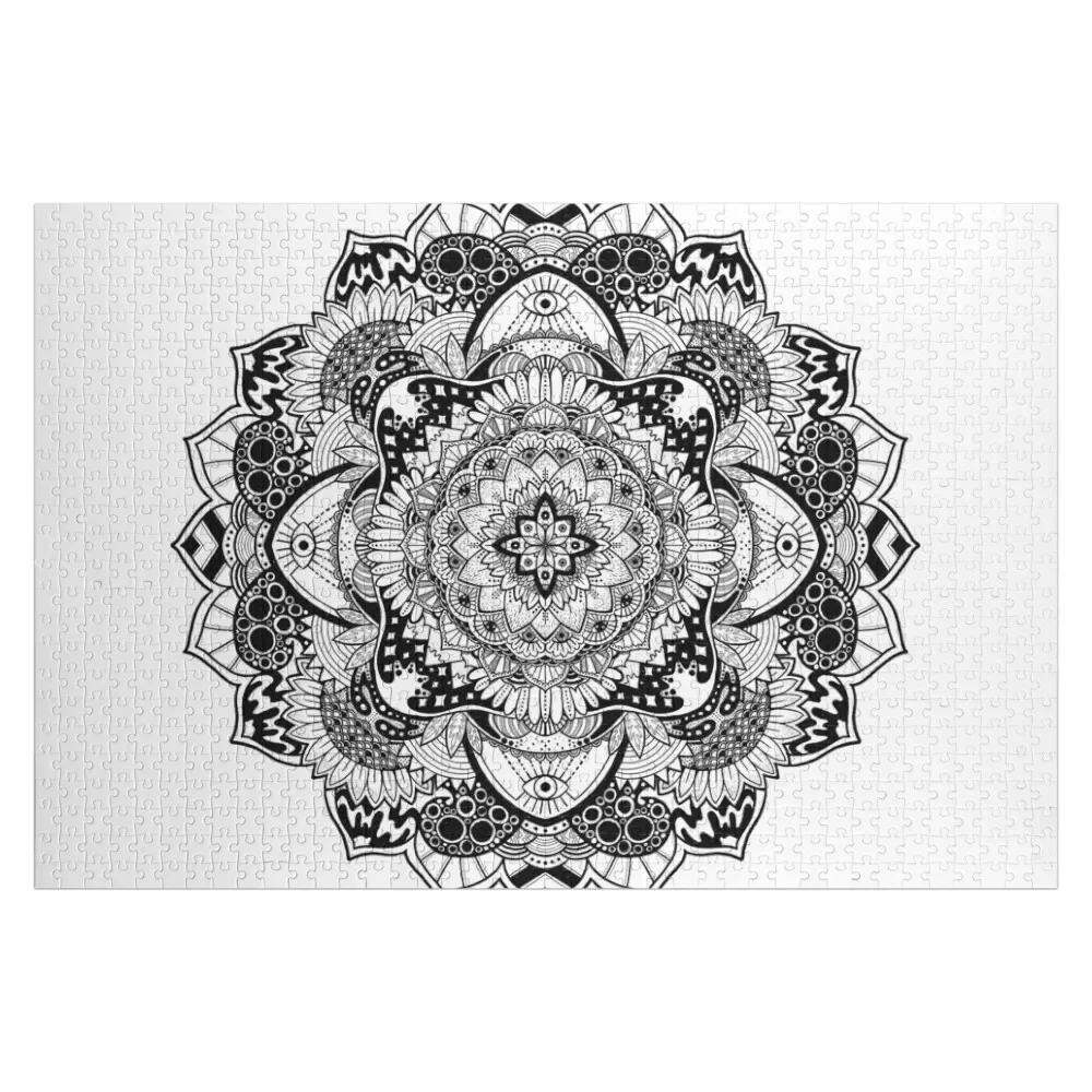 

Mandala Jigsaw Puzzle Custom Child Wood Name Puzzle