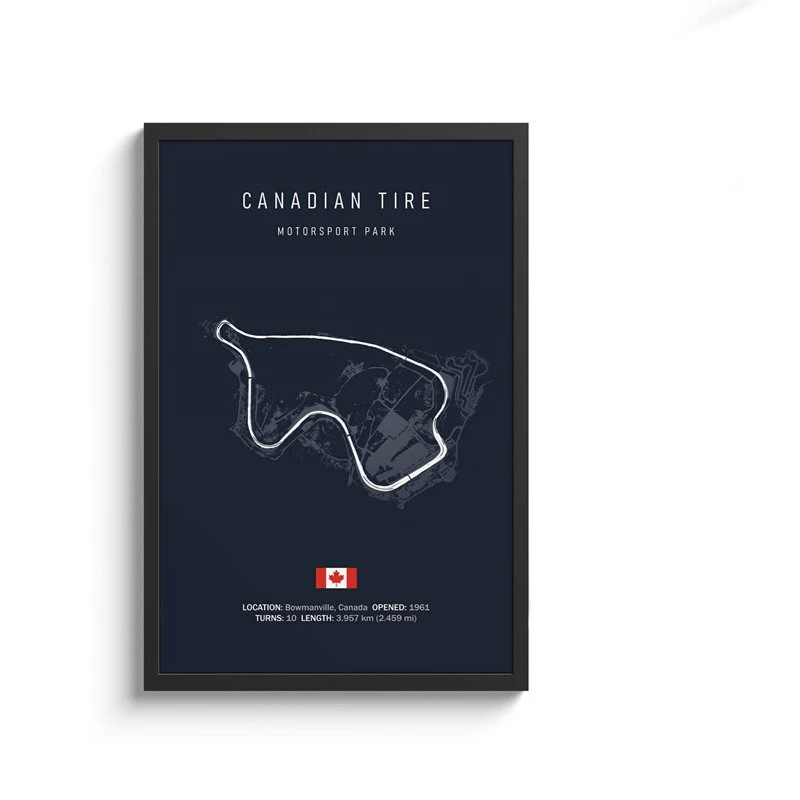 Formula 1 Racing Circuit Canvas Art: Aesthetic Motorsport Wall Decor