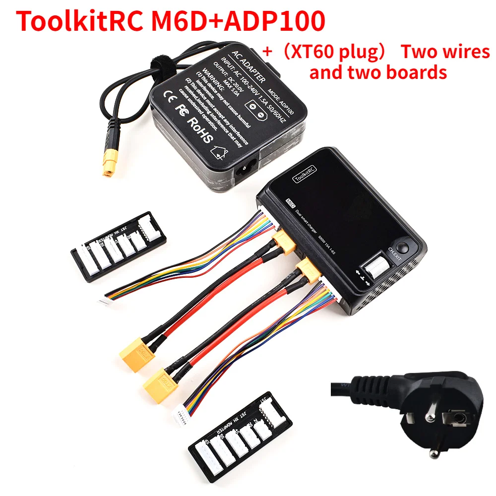 ToolkitRC M6D 500W 15A DC dual channel mini smart charger amplifier for