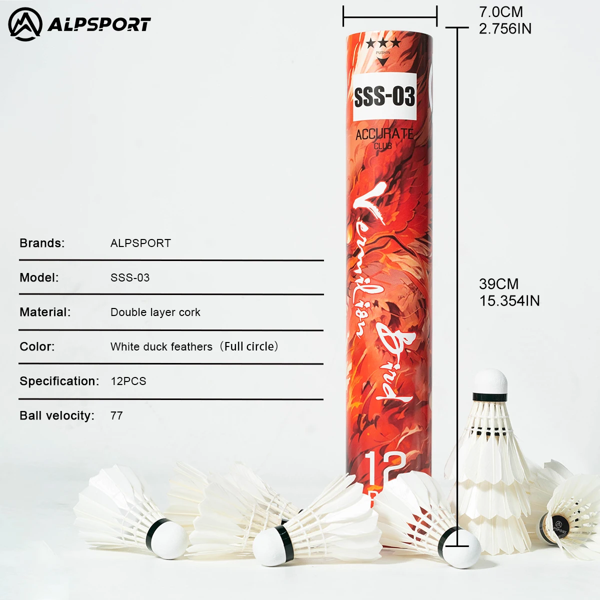 A Grade Goose Feather Badminton Racket Set