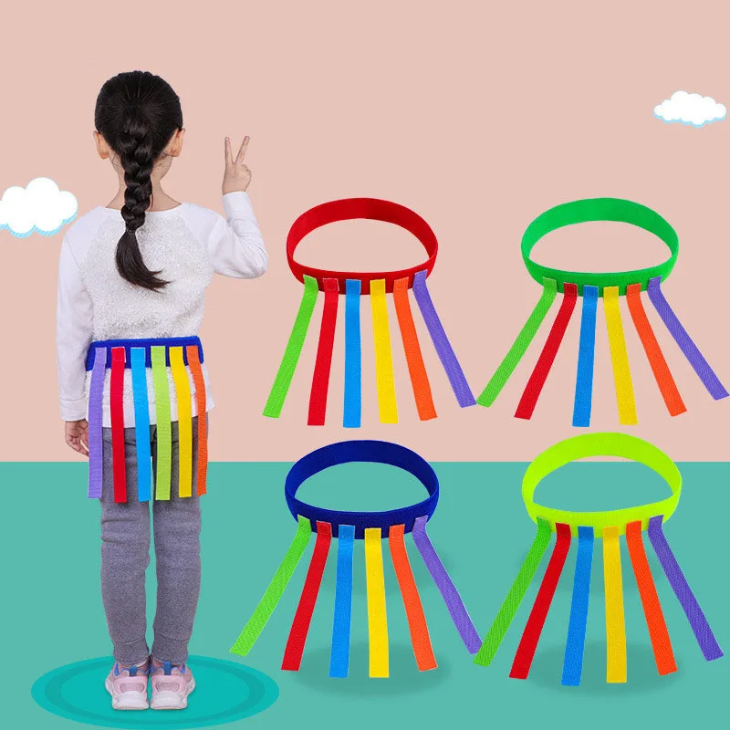 

Children Outdoor Funny Game Toy Catching Tail Belt Kindergarten Sensory Training Equipment Teamwork Kids Educational Sports Toys