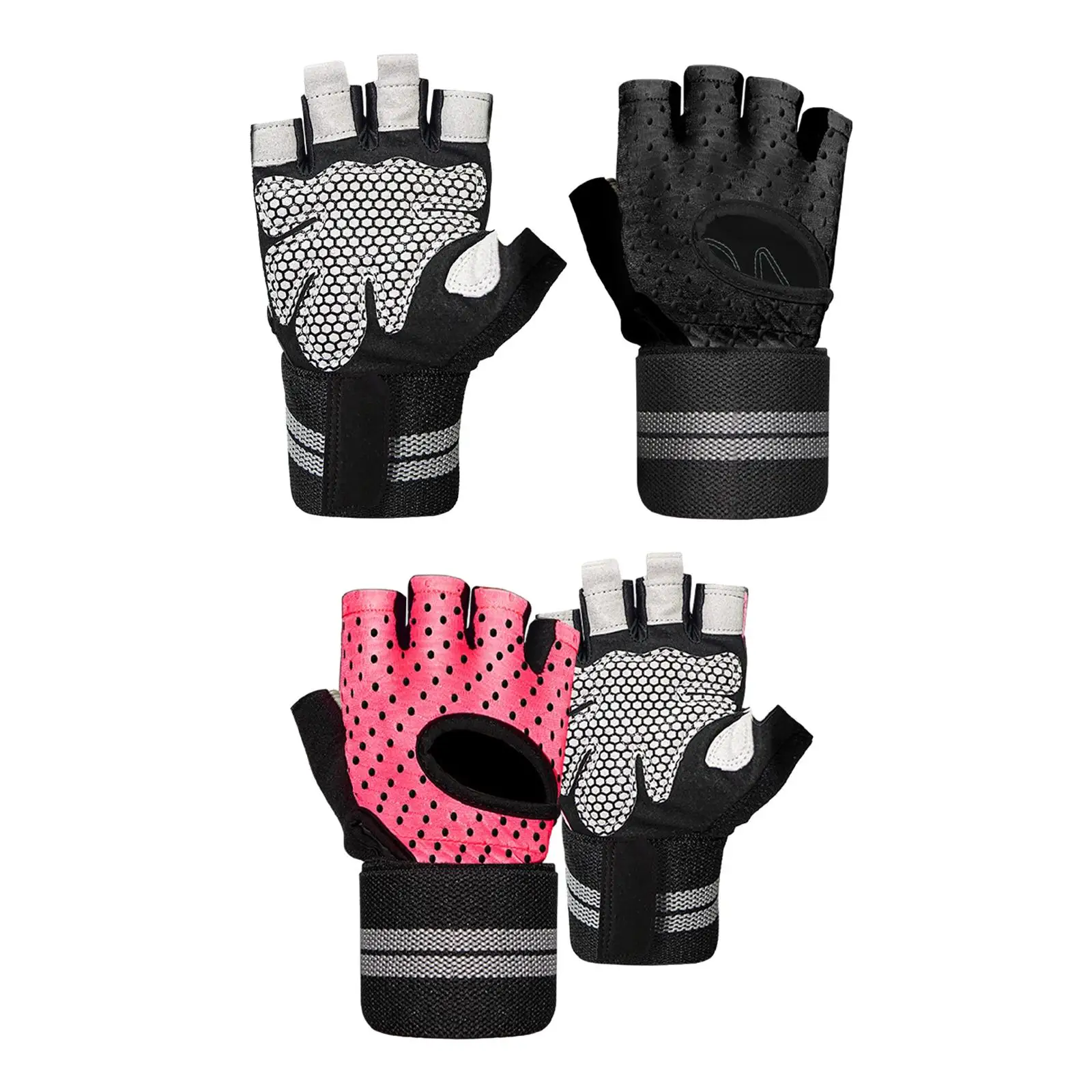 Half Finger Gloves Mountain Bike Gloves Summer Weight Lifting Workout Gloves