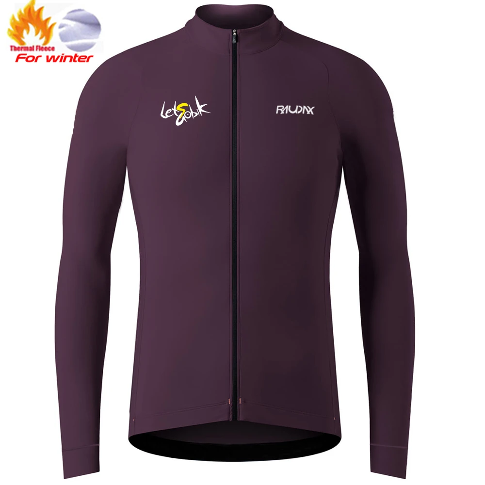Raudax Winter Long Sleeves Cycling Jersey UV protection Racing Cycling Clothes Maillot Bicycle Bike Wear Shirts cycling clothes