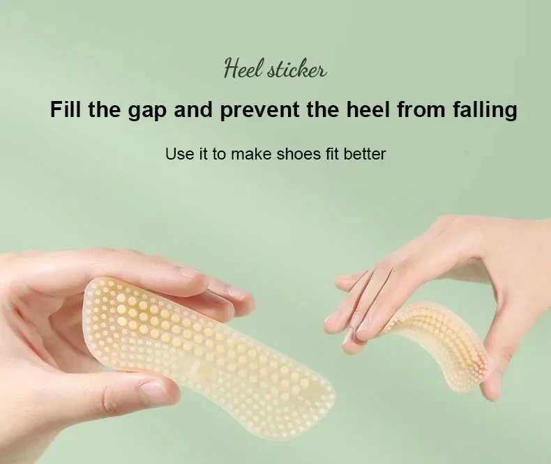 2\6Pcs Silikon Ferse Aufkleber Heels Griffe für Frauen Männer Anti Slip Ferse Kissen Nicht-Slip Einsätze Pads fuß Ferse Pflege Schutz – Detail 5