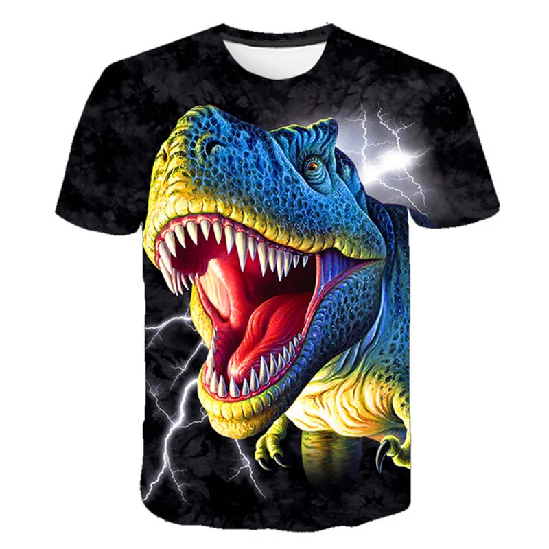 Fashion Children's Clothes Dinosaur T-shirt cool T Shirt Kids Cartoon Tshirt Baby Girls Boys Clothing Summer Tops 3-14T essential t shirt