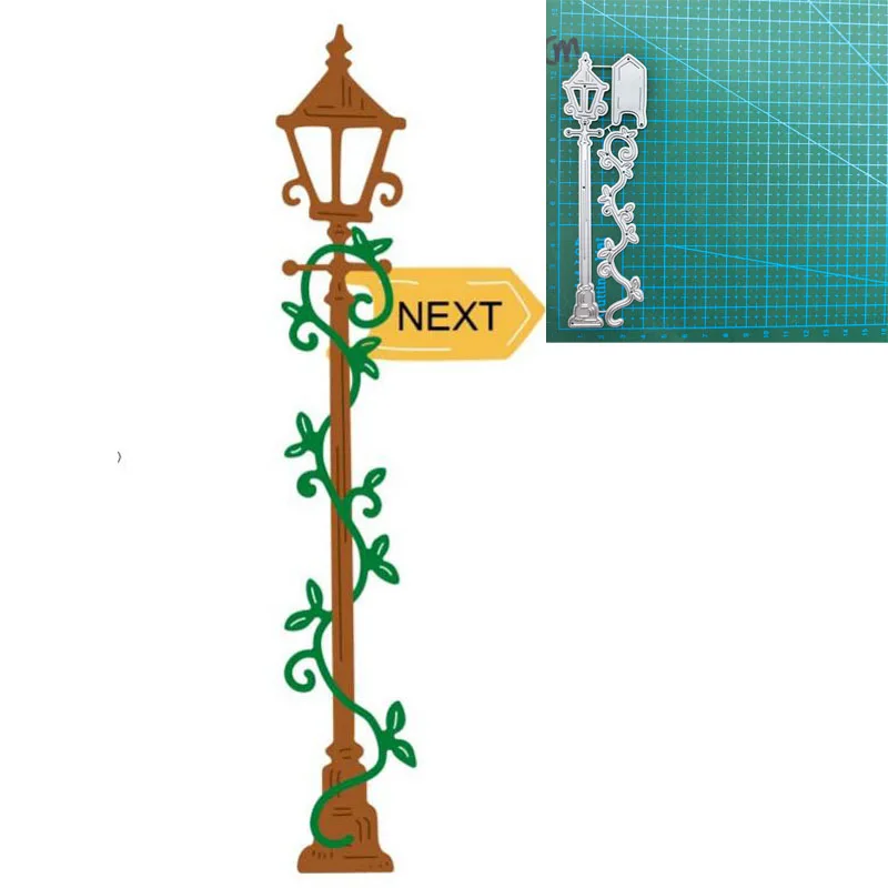

Street Lamp Metal Cutting Dies Handcraft DIY Diary Book Card Scrapbook Decorating Craft Paper Die Cutter Stencil