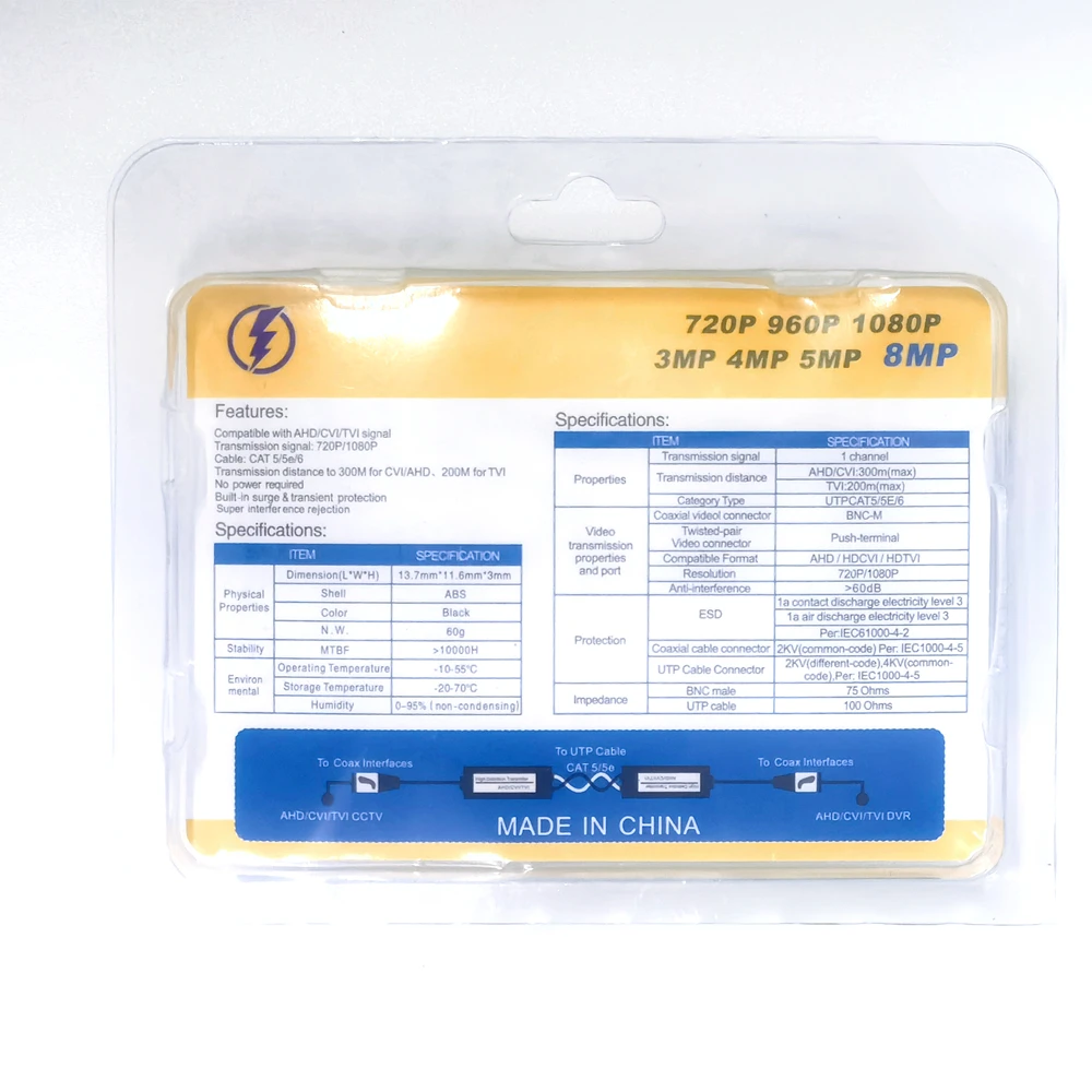 Рисунок 6 - 8MP AHD/CVI/TVI витая пара BNC