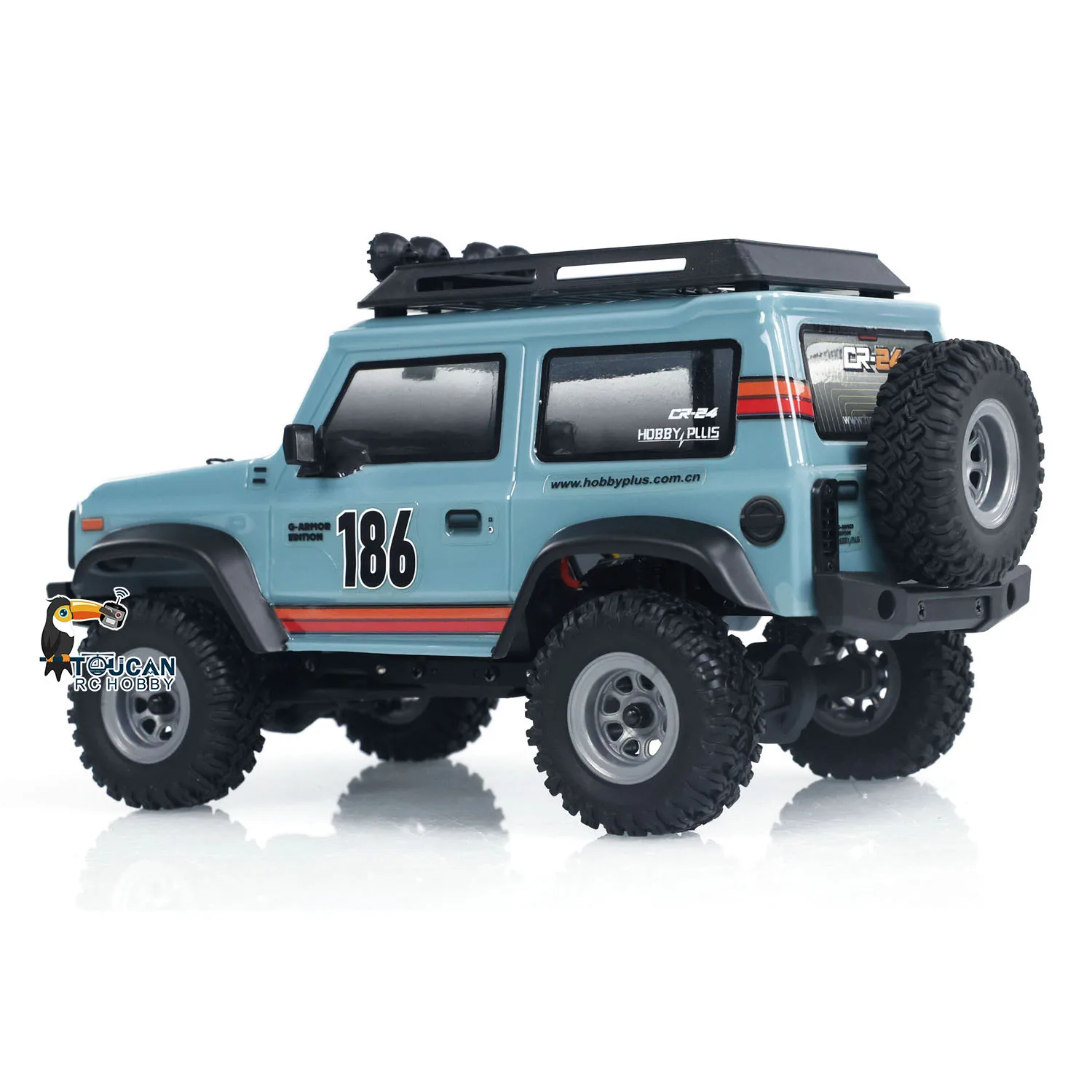 In Stock Hobby Plus Mini 4x4 1:24 RC Crawler Rock Car 4WD RTR Radio Control Off-road Vehicles Assembled Remote Control Toy 3