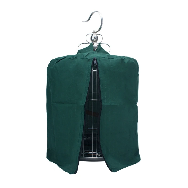 Pet Cage Cover with Zipper Good Night Blackout Shade for Bird Parrots