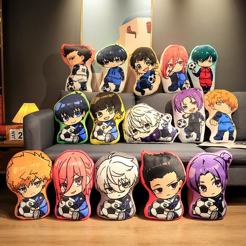 

BLUE LOCK Pillows Isagi Yoichi Home Bedroom Ornaments and Decorations Anime Peripherals Toys and Dolls Children's Holiday Gifts