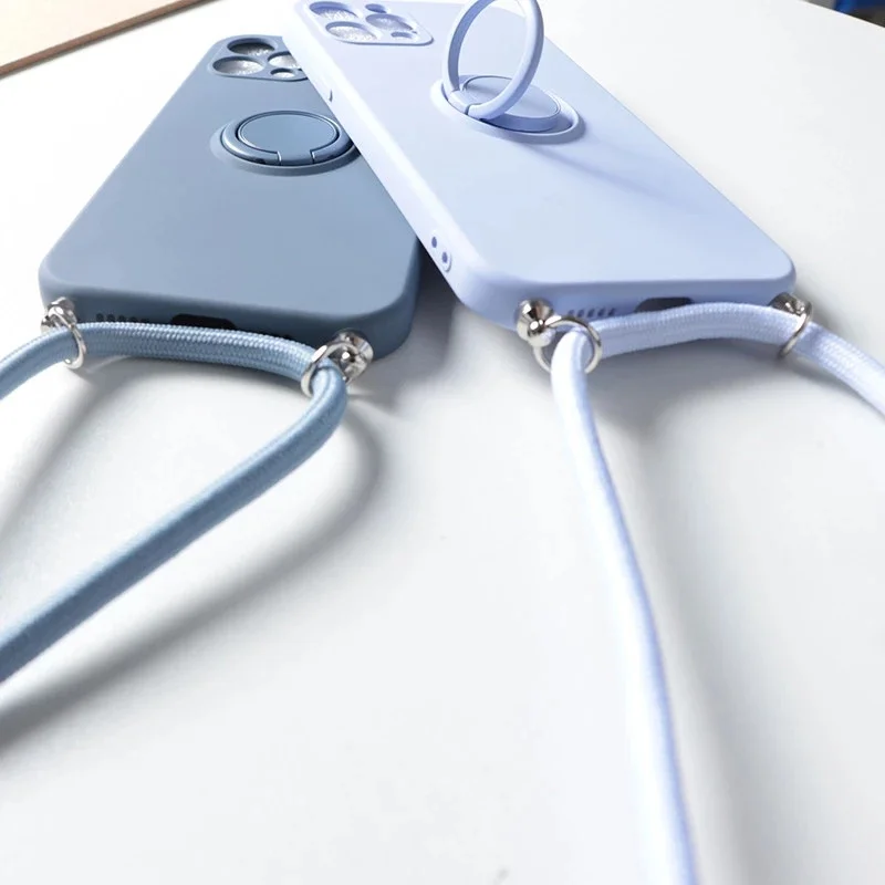 Versatile Necklace Lanyard Rope Ring Holder Strap Soft Phone Case