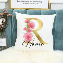 Custom Name Pillowcase - Personalized Cushion Cover Gift (R)