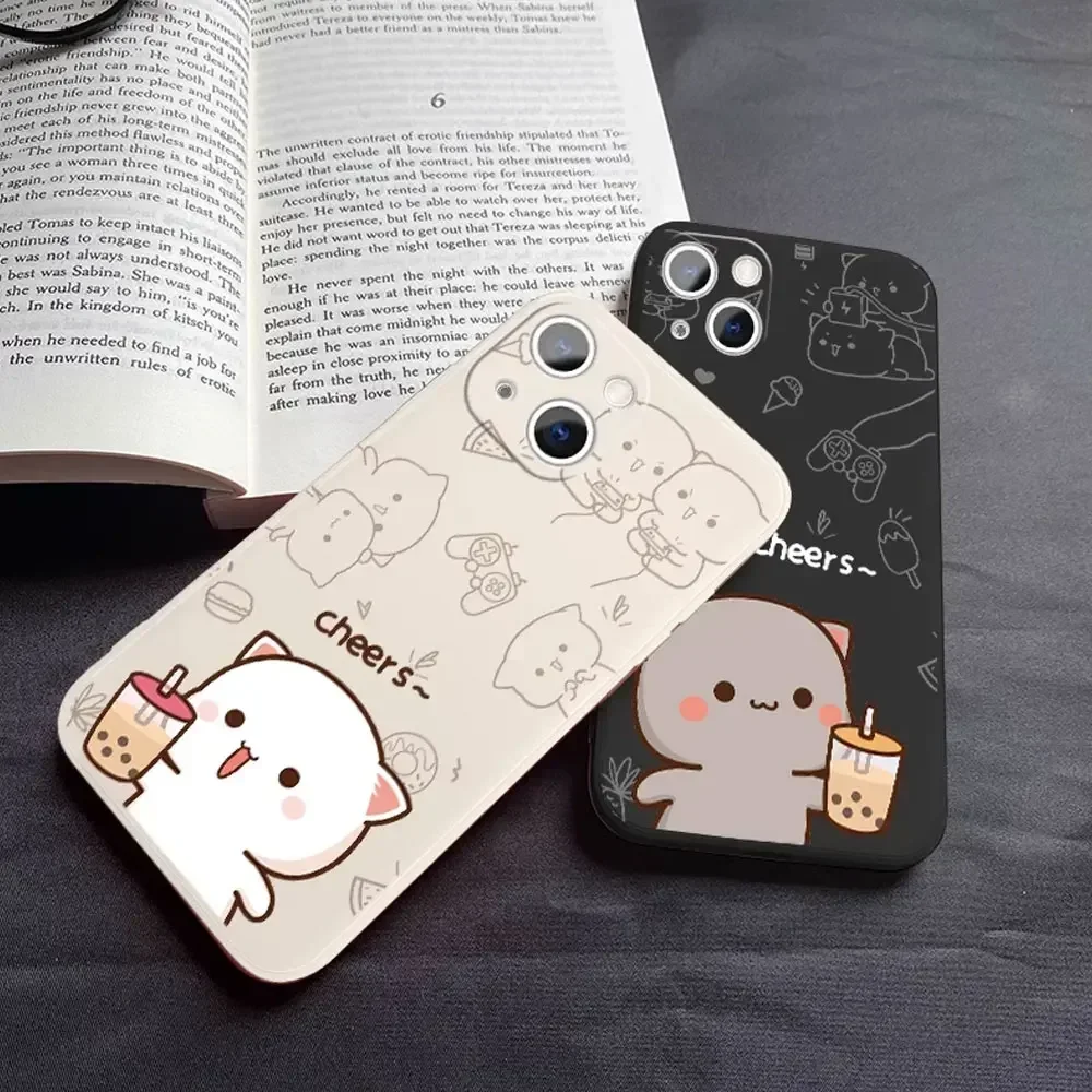 Cartoon Peach Mochi Cat Couple Phone Case for IPhone 16 15 14 13 12 11 Pro Mini X XS MAX 7 8 Plus Cute Animal Paired Soft Covers 3 Cartoon Peach Mochi Cat Couple Phone Case for IPhone 16 15 14 13 12 11 Pro Mini X XS MAX 7 8 Plus Cute Animal Paired Soft Covers – Bild 3
