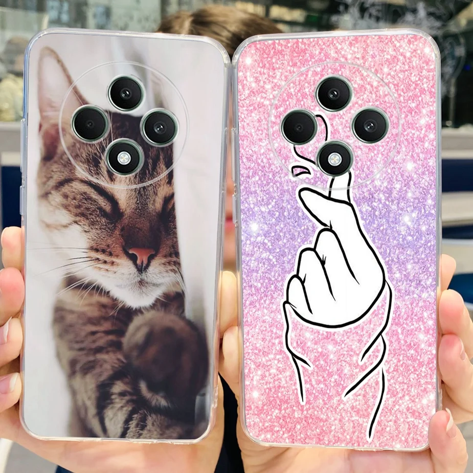 Cute Cat Cartoon Painted Soft Silicone Phone Case Cover