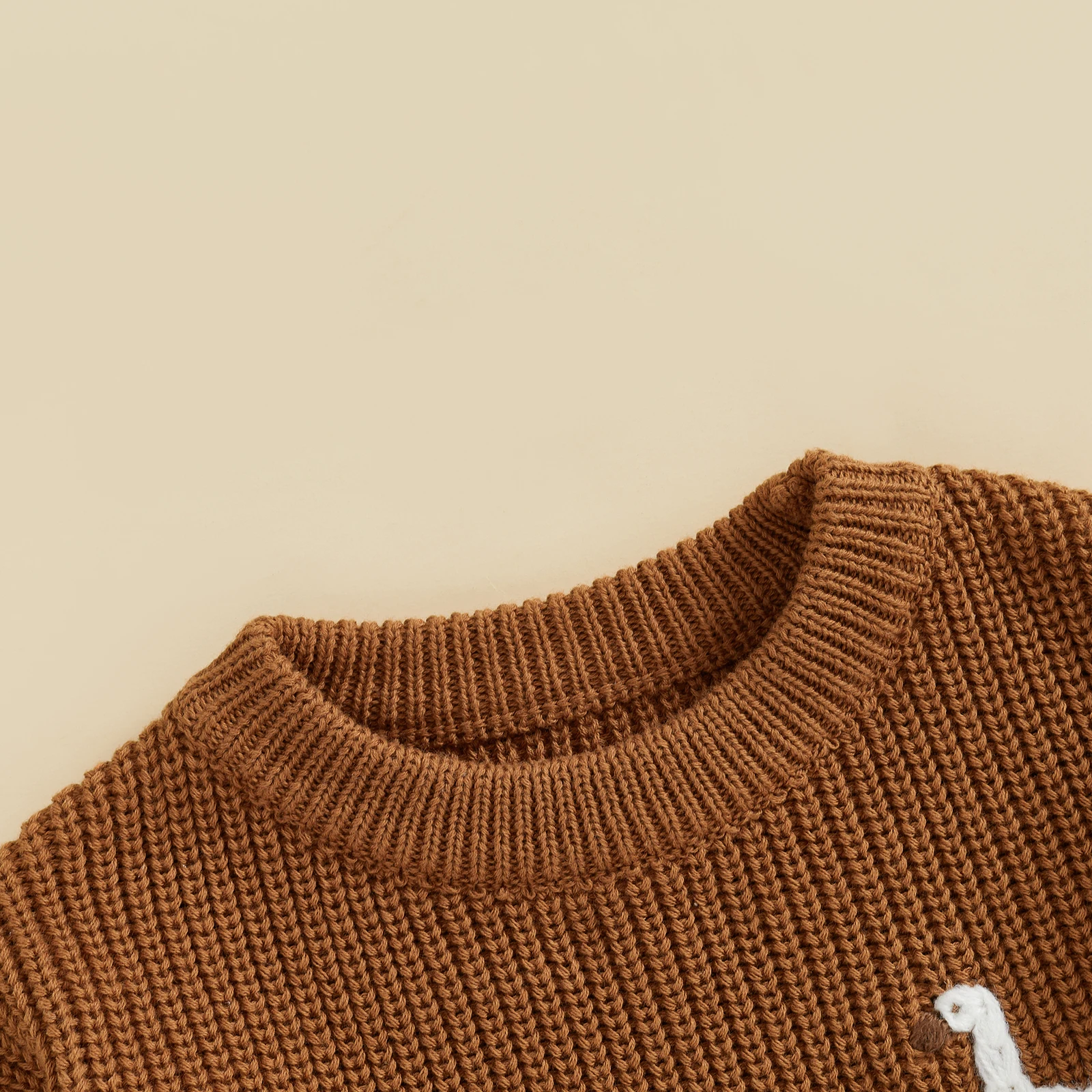 MISOWMNJOY Autumn Baby Knitting Sweater Winter Warm Kids Boy Girl Clothes Goose Crew Neck Long Sleeve Pullover Tops Kids Jumpers