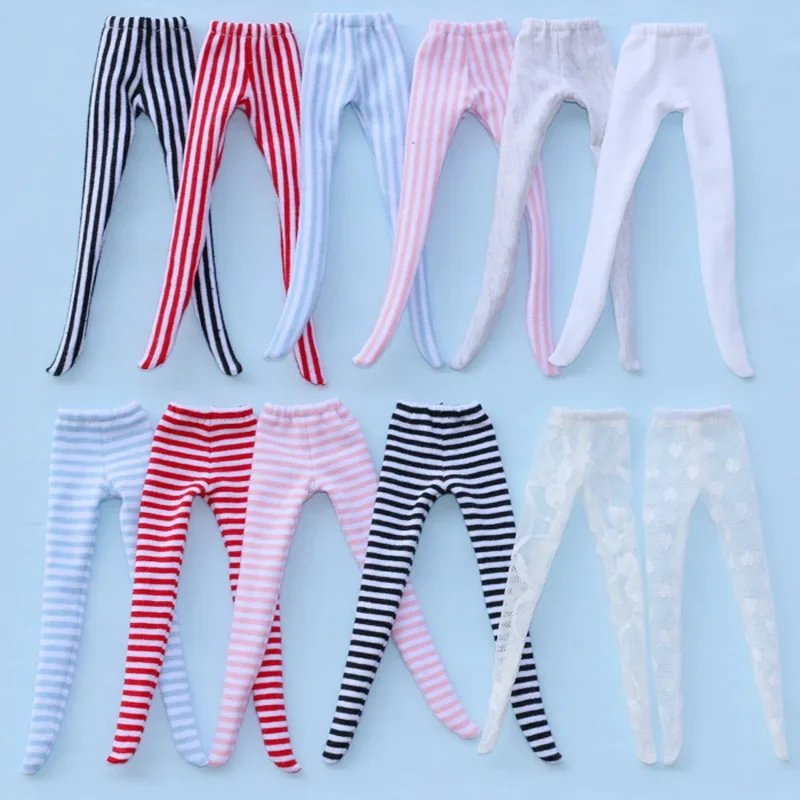 1PCS Doll's Clothing Stripe Tight Pantyhose for Blyth, Pullip, Licca, 1/6 BJD, Middle Blyth Doll Clothes Accessories
