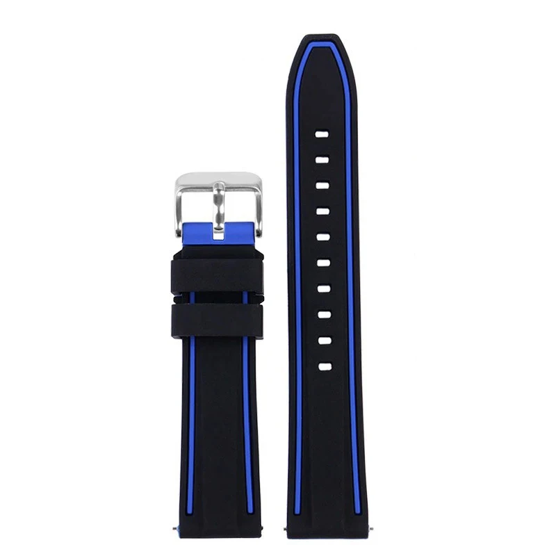Dual-Tone Silicone Sport Strap with Quick Release 20mm