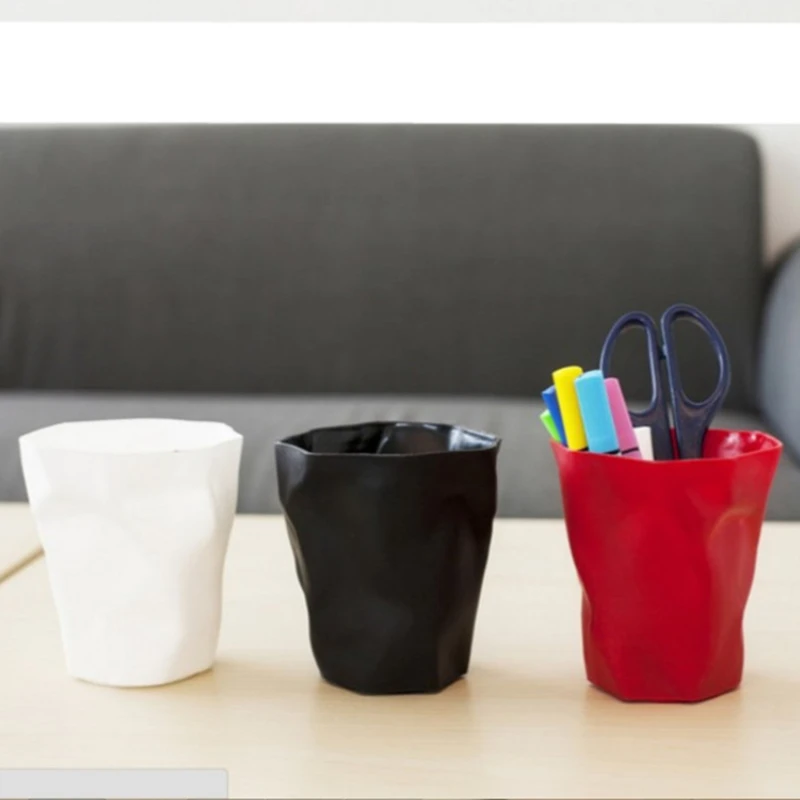 3 Color Pen Pencil Pin Gel Pen Ball Piont Pen Desk Decoration Organizer Stationery Holder, Pen Holder,Flower Pot 2