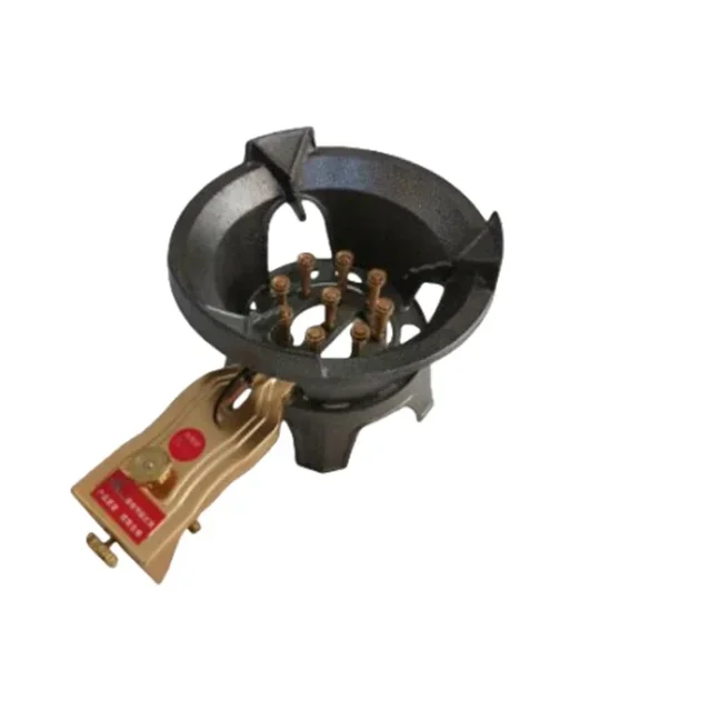 Commercial 9-head Fierce Fire Stove Cast Iron Fierce Stove Desktop Fierce Fire Frying Gas Stove