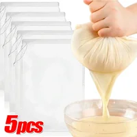 100Mesh Nylon Milk Filter Bags Reusable Soy Yogurt Tea Beer Coffee Oil Food Filter Net Drawstring Kitchen Strainer Bag Colander 1
