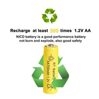 1-20PCS AA Battery 1.2V 700mAh Ni-MH AA Rechargeable Batteries for Garden Solar Lights Toys Watch MP3 Player 6