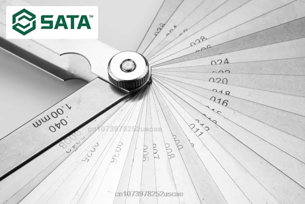 SATA 32pcs 0.02-1.00MM Metric & Imperial feelers Thickness Gauge Set Valves Foliage of Valves Spark Plug Gap