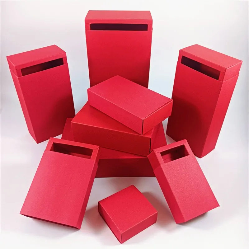 명확한 PVC 창 포장 사탕/공예/화장품 종이 상자와 5Pcs 선물 상자 결혼식 생일 파티 DIY